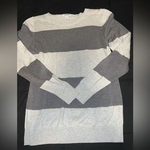 Old Navy Grey Stripe Sweater